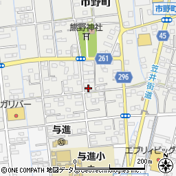 静岡県浜松市中央区市野町2377周辺の地図