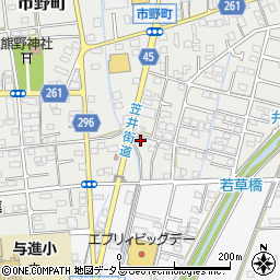 静岡県浜松市中央区市野町1569周辺の地図