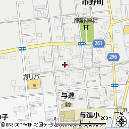 静岡県浜松市中央区市野町2415周辺の地図