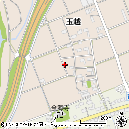 静岡県磐田市玉越周辺の地図