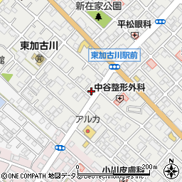 兵庫県加古川市平岡町新在家134-1周辺の地図