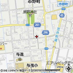 静岡県浜松市中央区市野町2339周辺の地図