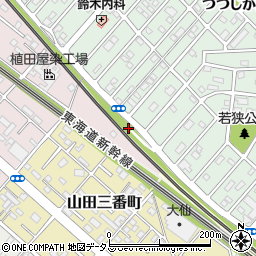 愛知県豊橋市山田町四十八周辺の地図