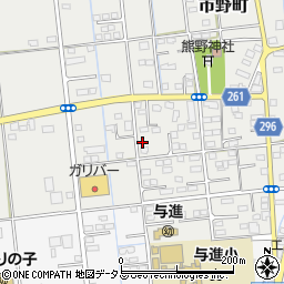 静岡県浜松市中央区市野町2417周辺の地図