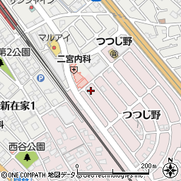 兵庫県加古川市平岡町つつじ野1-188周辺の地図