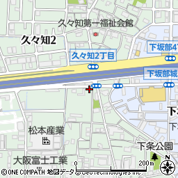 兵庫県尼崎市久々知周辺の地図