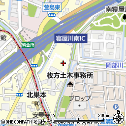 大阪府寝屋川市讃良西町周辺の地図