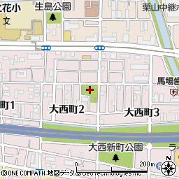 兵庫県尼崎市大西町2丁目11周辺の地図