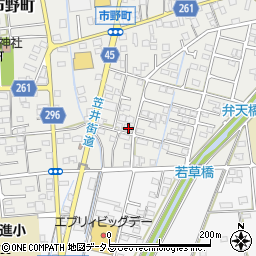 静岡県浜松市中央区市野町1522周辺の地図