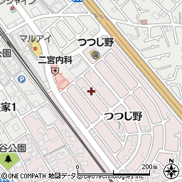 兵庫県加古川市平岡町つつじ野1-158周辺の地図