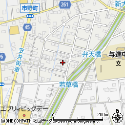 静岡県浜松市中央区市野町1501周辺の地図