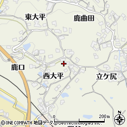 京都府木津川市鹿背山西大平53周辺の地図