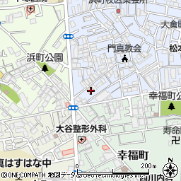 大阪府門真市石原町1-7周辺の地図