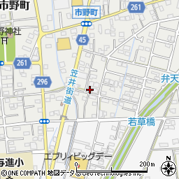 静岡県浜松市中央区市野町1521周辺の地図