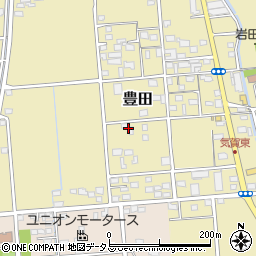 静岡県磐田市豊田195周辺の地図