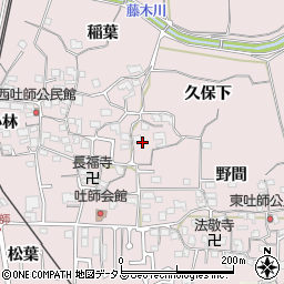 京都府木津川市吐師久保下27周辺の地図