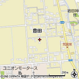 静岡県磐田市豊田192周辺の地図