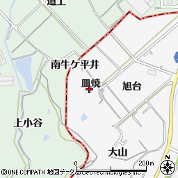 愛知県南知多町（知多郡）豊丘（皿焼）周辺の地図