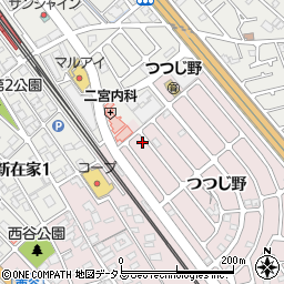 兵庫県加古川市平岡町つつじ野1-176周辺の地図