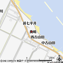 愛知県知多郡南知多町豊丘長嶋周辺の地図