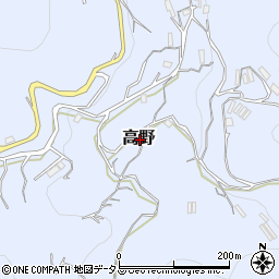 岡山県岡山市北区高野周辺の地図