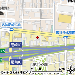ビッグモーター尼崎インター店周辺の地図