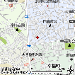 大阪府門真市石原町1-9周辺の地図