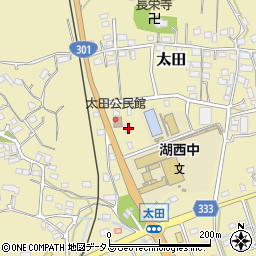 静岡県湖西市太田176-2周辺の地図