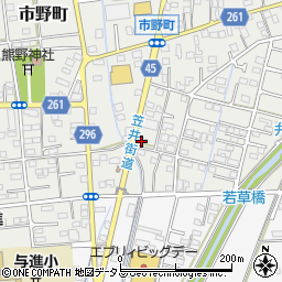 静岡県浜松市中央区市野町1568周辺の地図