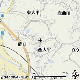 京都府木津川市鹿背山西大平56周辺の地図