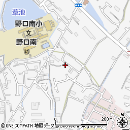 兵庫県加古川市野口町古大内120-13周辺の地図