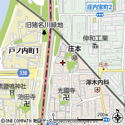 大阪府豊中市庄本町1丁目2周辺の地図