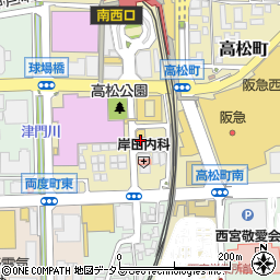 野村不動産ソリューションズ株式会社　西宮北口センター周辺の地図