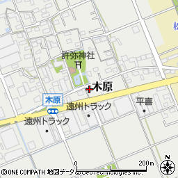 静岡県袋井市木原610周辺の地図