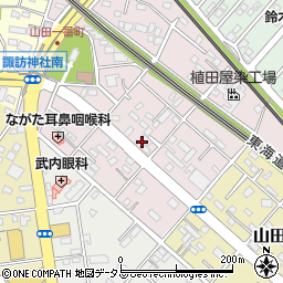愛知県豊橋市山田一番町周辺の地図