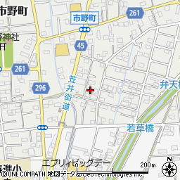 静岡県浜松市中央区市野町1523周辺の地図