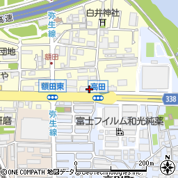 尼崎額田郵便局周辺の地図