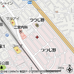 兵庫県加古川市平岡町つつじ野1-147周辺の地図