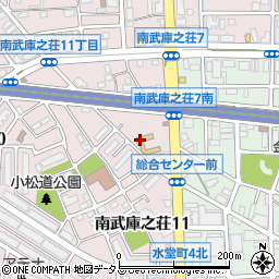 尼崎市立保育所南武庫之荘保育所周辺の地図
