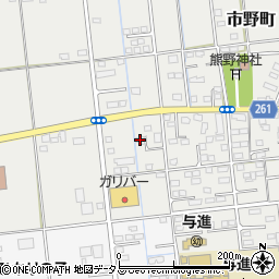 静岡県浜松市中央区市野町2429周辺の地図
