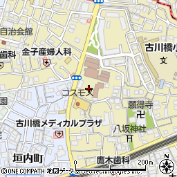 大阪府門真市御堂町12周辺の地図