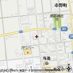 静岡県浜松市中央区市野町2430周辺の地図