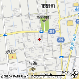 静岡県浜松市中央区市野町2387周辺の地図