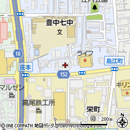 日本学校図書豊中配送センター周辺の地図