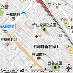 兵庫県加古川市平岡町新在家1丁目259-2周辺の地図