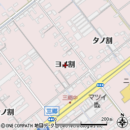 愛知県豊橋市神野新田町ヨノ割周辺の地図