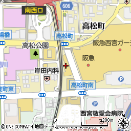 ニュー松坂 西宮北口店周辺の地図