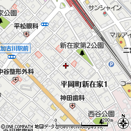 兵庫県加古川市平岡町新在家1丁目259-24周辺の地図