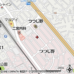兵庫県加古川市平岡町つつじ野1-135周辺の地図