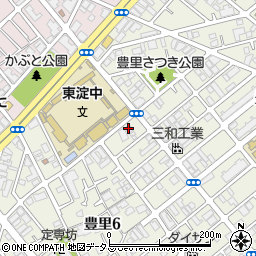 仙波糖化工業大阪支店周辺の地図